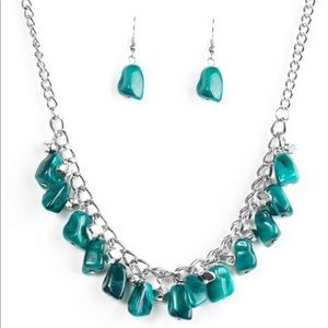 Set of necklace and earrings